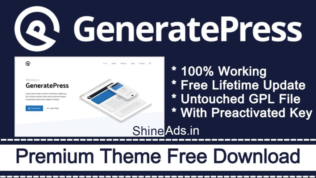 [Latest] GeneratePress Premium theme free download