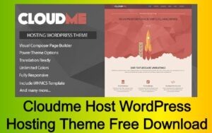 Cloudme Host WordPress Hosting Theme Free Download