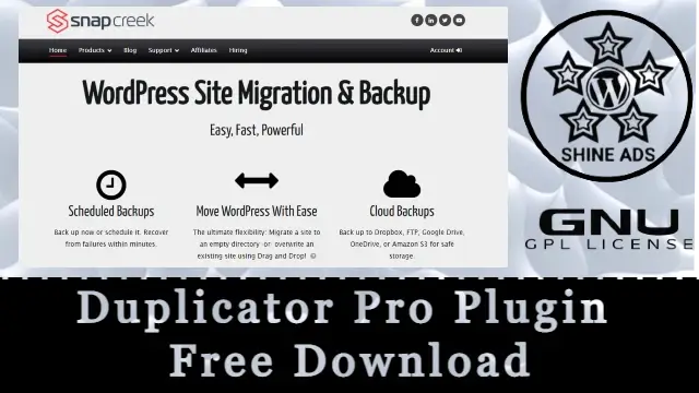 Duplicator Pro Plugin v4.5.8.3 Free Download [GPL]