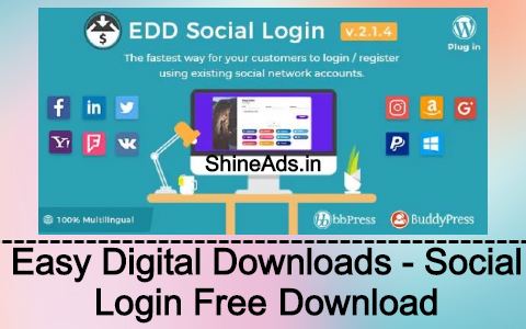 Easy Digital Downloads - Social Login Free Download