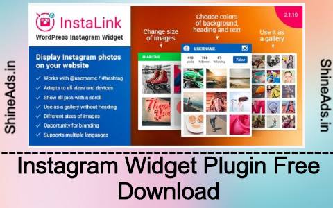 Instagram Widget Plugin Free Download