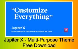 Jupiter X - Elementor Multi-Purpose Theme Free Download