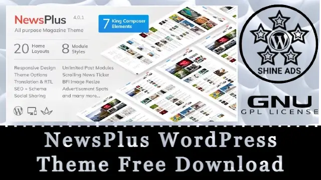 NewsPlus WordPress Theme Free Download