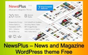 NewsPlus – News and Magazine WordPress theme Free Download