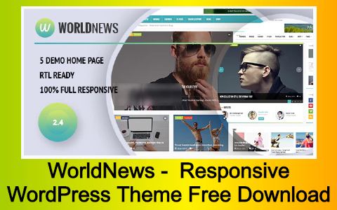 WorldNews - Magazine RTL Responsive WordPress Theme Free Download