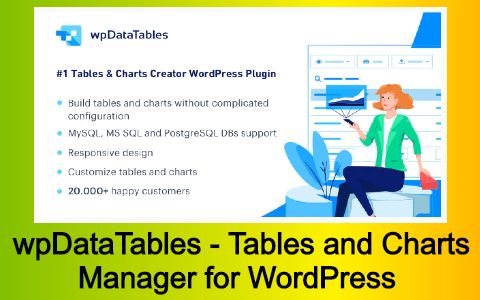 wpDataTables - Tables and Charts Manager for WordPress Free Download