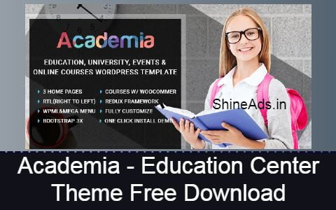 Academia - Education Center WordPress Theme Free Download