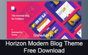 Horizon Modern Blog Theme Free Download