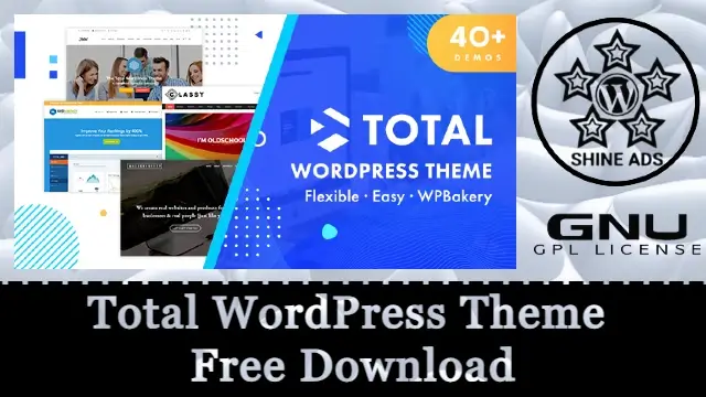 Total WordPress Theme Free Download V5.13