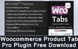 Woocommerce Product Tab Pro Plugin Free Download