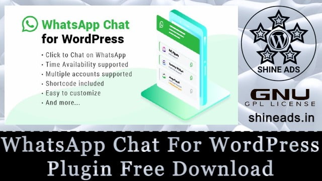 WhatsApp Chat For WordPress Plugin Free Download