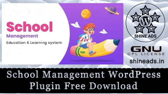 School Management WordPress Plugin Free Download