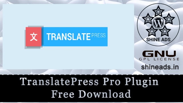 TranslatePress Pro Plugin Free Download