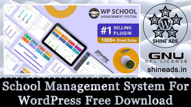School Management System for WordPress Free Download