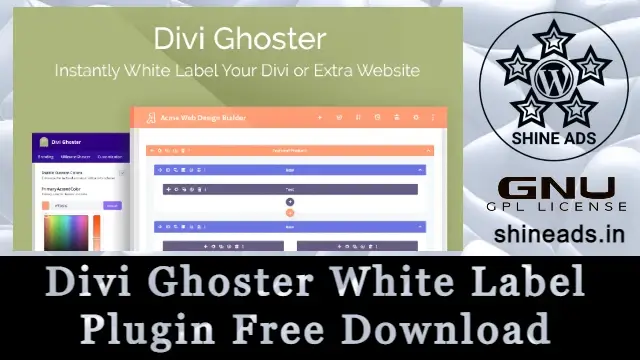 Divi Ghoster White Label Plugin Free Download