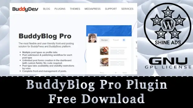 BuddyBlog Pro Plugin Free Download