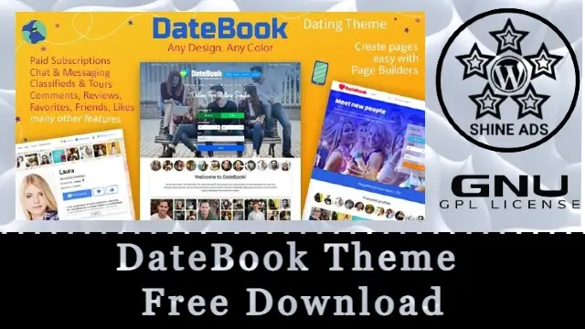 DateBook Theme Free Download