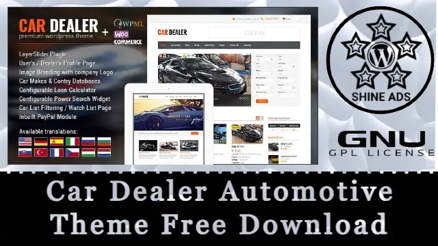 Car Dealer Automotive Theme Free Download