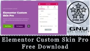 Elementor Custom Skin Pro Free Download