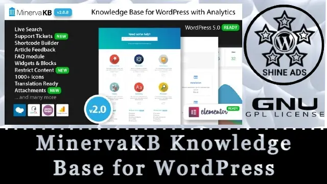 MinervaKB Knowledge Base for WordPress with Analytics Free Download