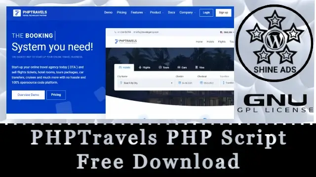 PHPTravels v8.0 Free Download [CMS for booking]