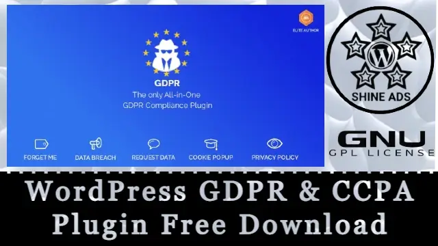 WordPress GDPR & CCPA Plugin Free Download