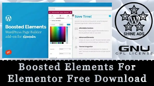 Boosted Elements For Elementor Free Download [v5.4]