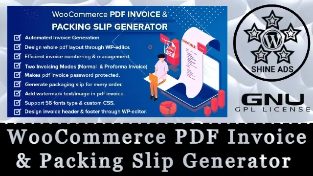 WooCommerce PDF Invoice & Packing Slip Generator Free Download