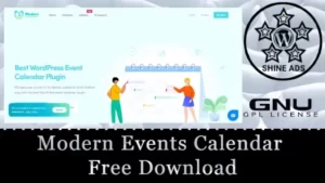 Modern Events Calendar Free Download