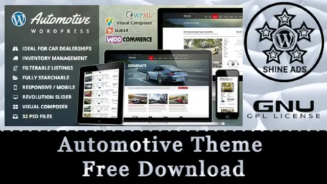 Automotive Theme Free Download