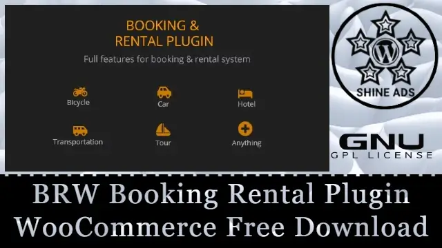BRW Booking Rental Plugin WooCommerce Free Download