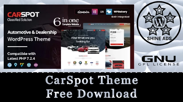 CarSpot Theme Free Download