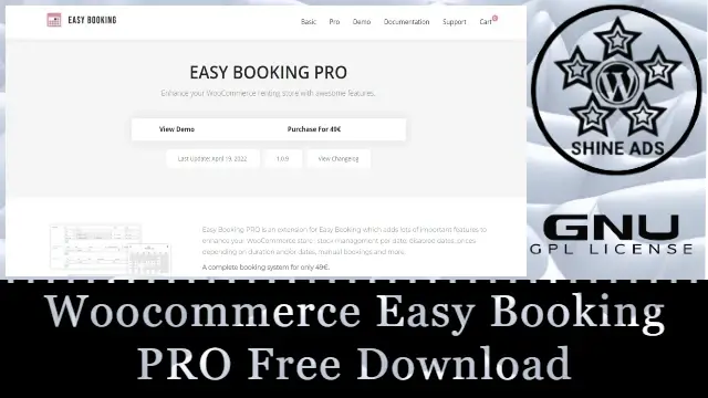 Woocommerce Easy Booking PRO Free Download