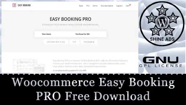 Woocommerce Easy Booking PRO 免费下载