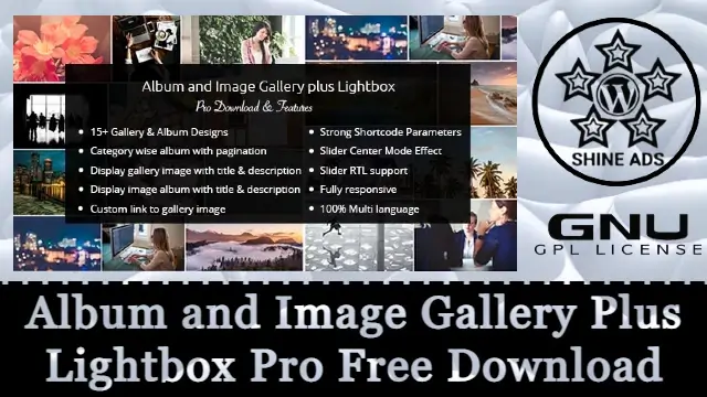Album and Image Gallery Plus Lightbox Pro Free Download