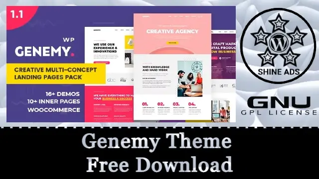 Genemy Theme Free Download