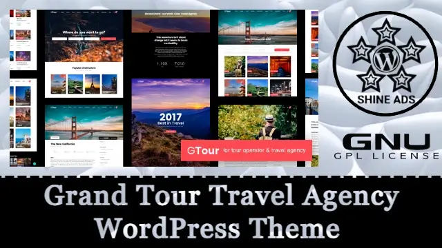 Grand Tour Travel Agency WordPress Theme Free Download
