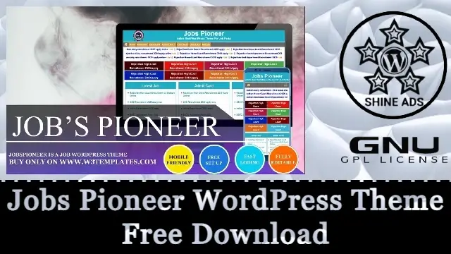 Jobs Pioneer WordPress Theme Free Download