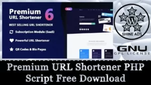 Premium URL Shortener PHP Script Free Download