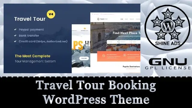 Travel Tour Booking WordPress Theme Free Download