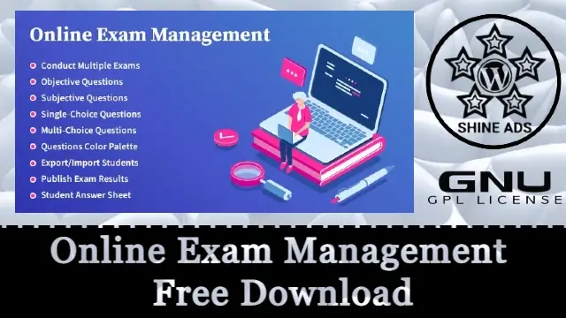 Online Exam Management Free Download