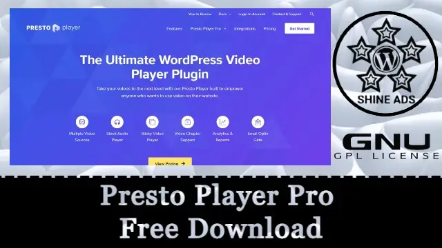 Presto Player Pro Free Download