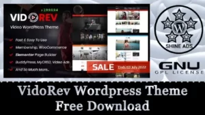 VidoRev Wordpress Theme Free Download