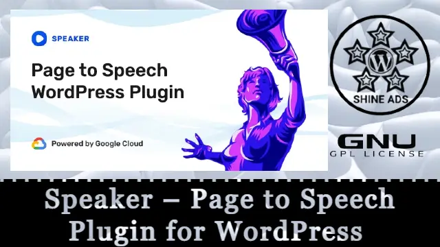 Speaker – Page to Speech Plugin for WordPress Free Download