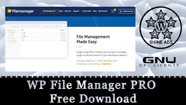 WP File Manager PRO Free Download