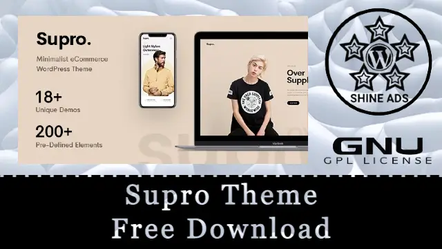 Supro Theme v1.7.1 Free Download [GPL]