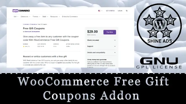 WooCommerce Free Gift Coupons Addon Free Download
