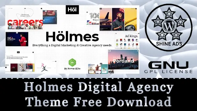 Holmes Digital Agency Theme v1.4 Free Download [GPL]