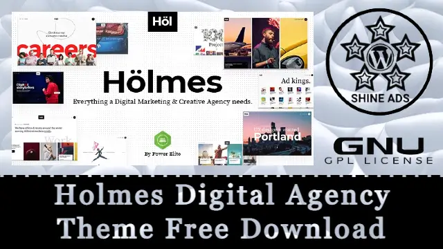 Holmes Digital Agency Theme Free Download