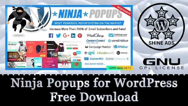 Ninja Popups for WordPress Free Download